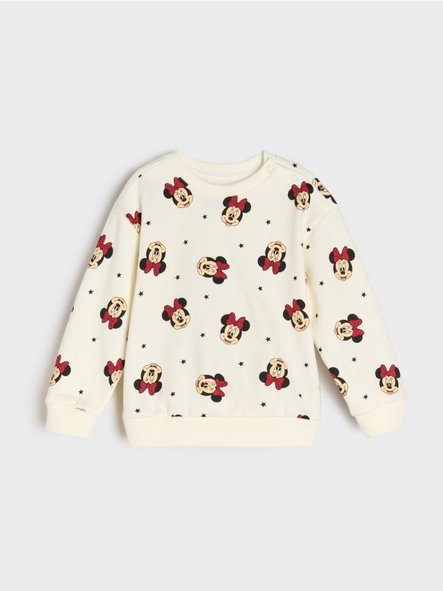 Sinsay - Mikina Minnie Mouse - krémová