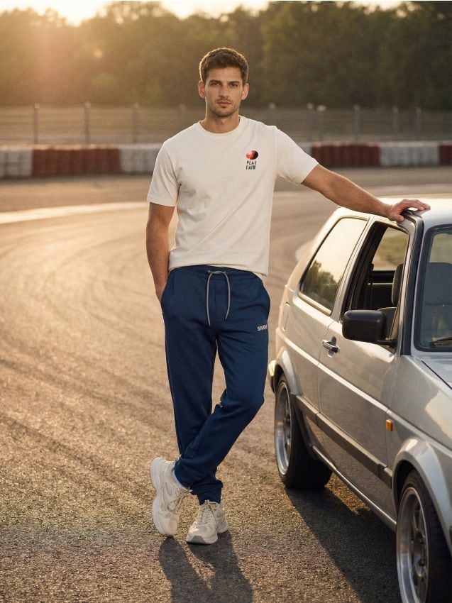 Sinsay - Pantaloni de trening tip jogger - albastru metalizat