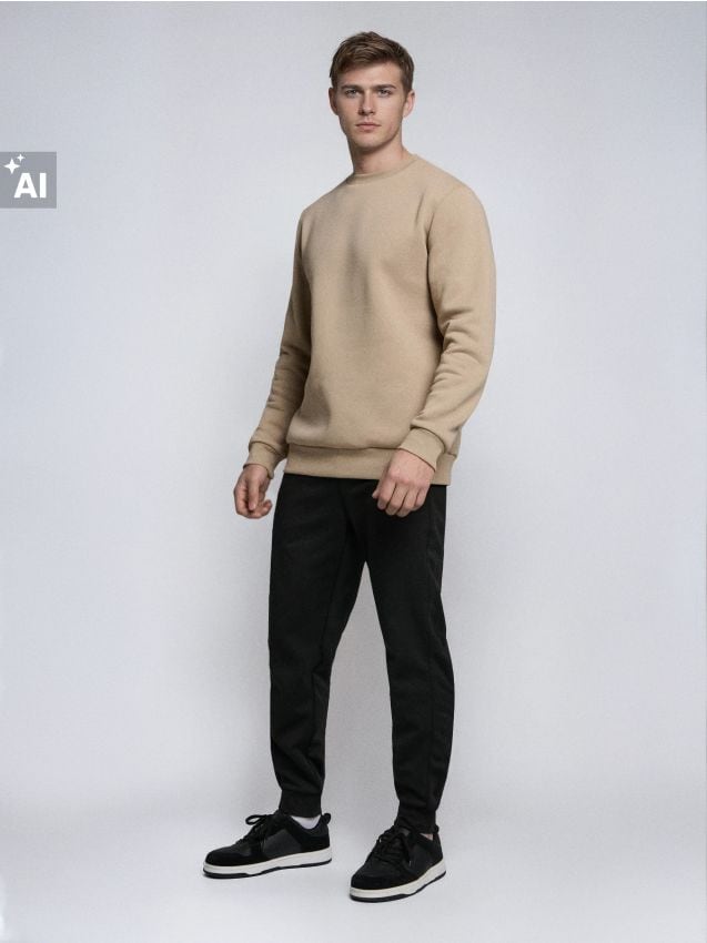 Sinsay - Pantaloni de trening tip jogger - negru