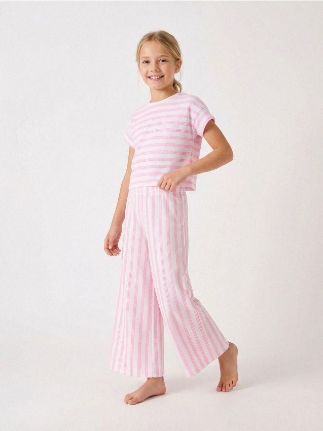 Sinsay - Set de tricou cu mânecă scurtă și pantaloni - multicolor