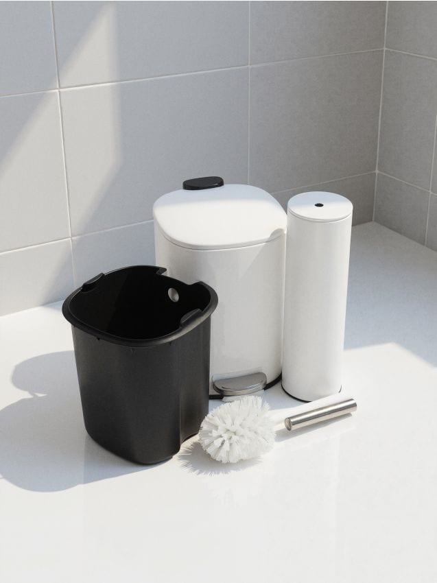 Sinsay - Zestaw łazienkowy 2 pack - biały