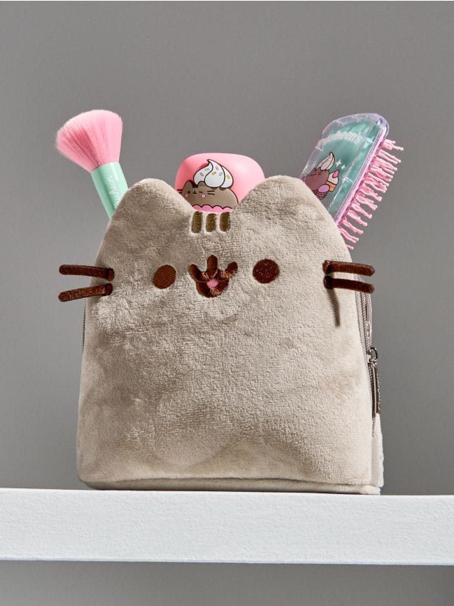 Sinsay - Trusou cosmetic în formă de pisică Pusheen the Cat - bej