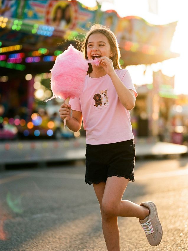 Sinsay - Tricou cu imprimeu cu câini - roz-pastel