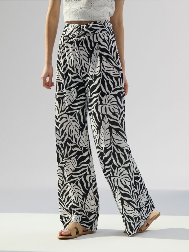 Wide leg hlače - SINSAY