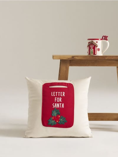 Μαξιλαροθήκη με χριστουγεννιάτικη εκτύπωση