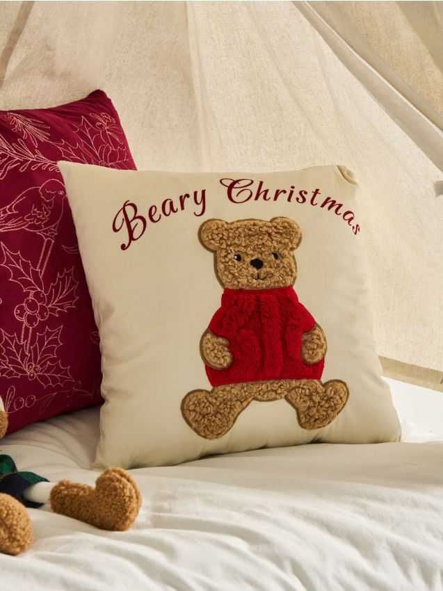 Sinsay - Obliečka na vankúš s vianočnou potlačou - viacfarebná