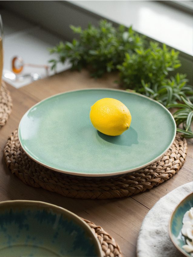 Sinsay - Talerz ceramiczny - zielony