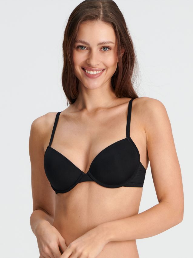 Sinsay - Sutien push-up - negru