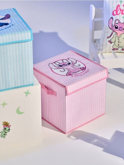 Úložný box s víkem Lilo & Stitch