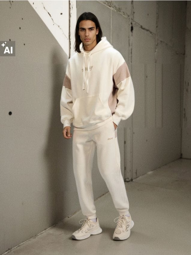 Sinsay - Pantaloni de trening tip jogger - crem
