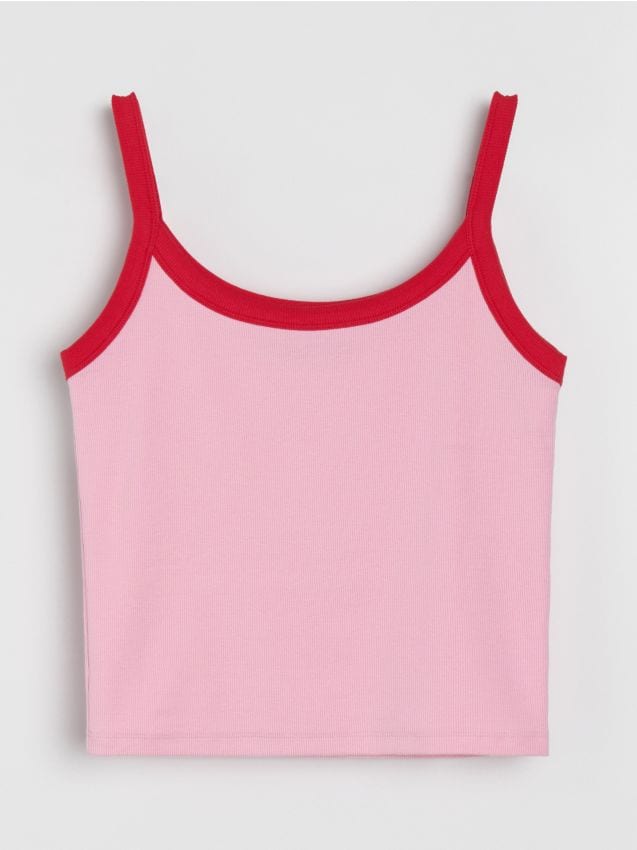 Sinsay - Top striat cu bretele - multicolor