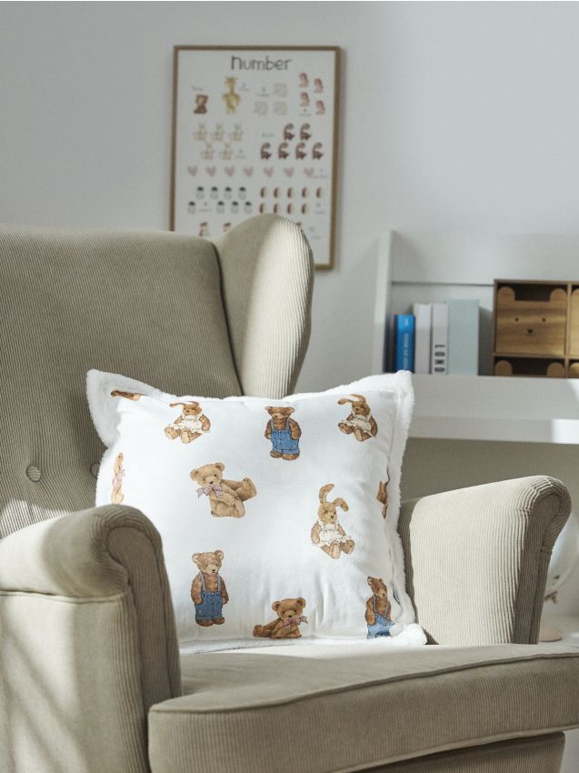 Sinsay - Pernă cu imprimeu - alb