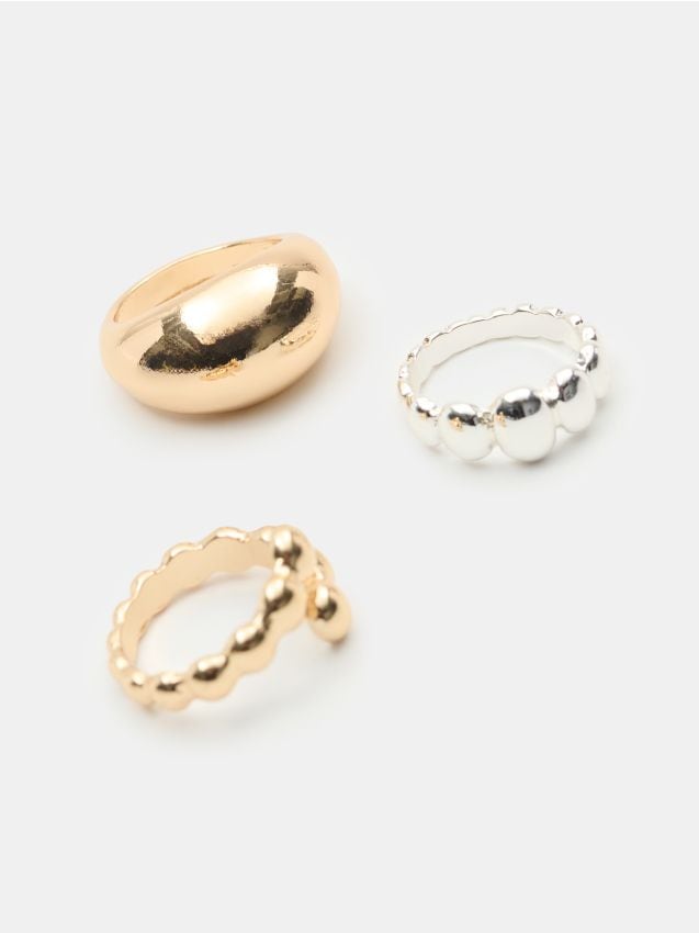 Sinsay - Set de 3 inele - multicolor