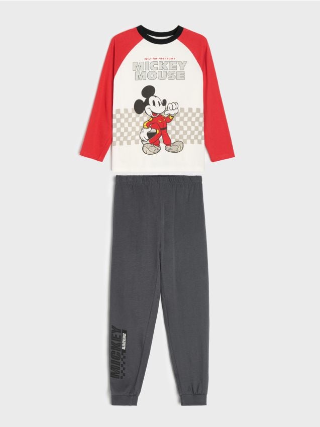Sinsay - Pijama din bumbac în două piese cu imprimeu Mickey Mouse - multicolor