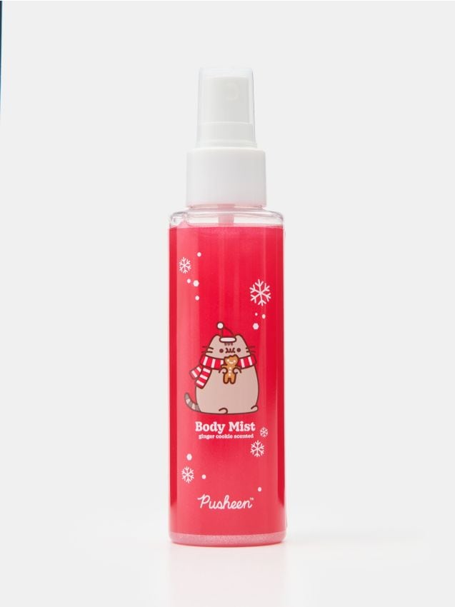 Sinsay - Ceață de corp cu parfum de biscuiți cu turtă dulce și particule strălucitoare Pusheen the Cat - roz-pastel