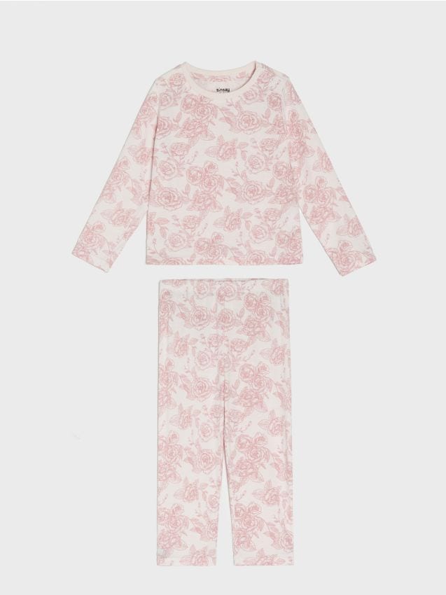 Sinsay - Pijama bebeluși - roz-pastel