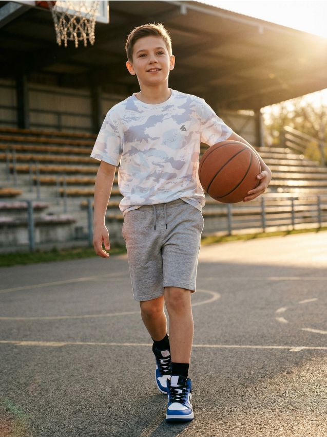 Sinsay - Tricou sport cu model camuflaj Active - multicolor