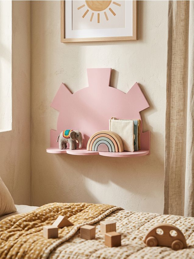 Sinsay - Policioară de perete metalică - roz-pastel