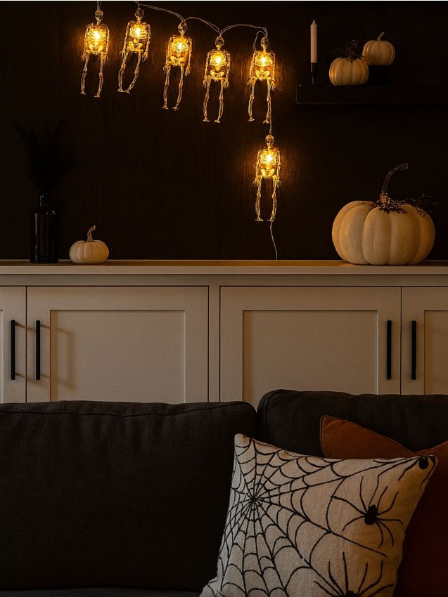 Sinsay - Halloweenske LED svetielka - svetlošedá