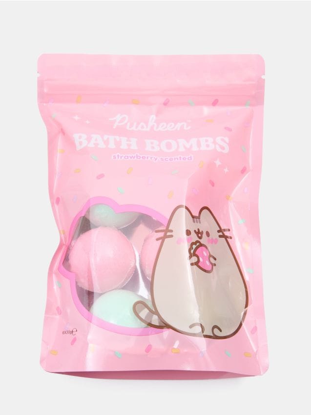 Sinsay - Бомбички За Вана С Аромат На Ягода 6 Броя Pusheen The Cat