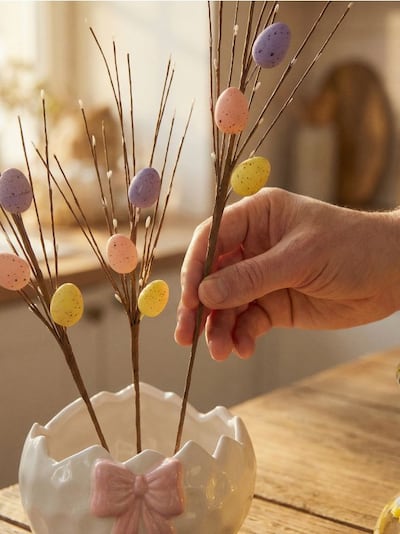 Uskršnje dekorativne grančice s jajima 3 pack