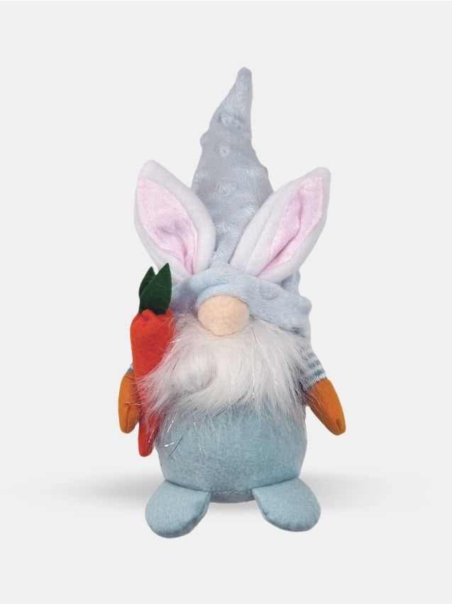 Sinsay - Decorațiune de Paște în formă de spiriduș cu urechi de iepuraș și morcov - albastru-pal