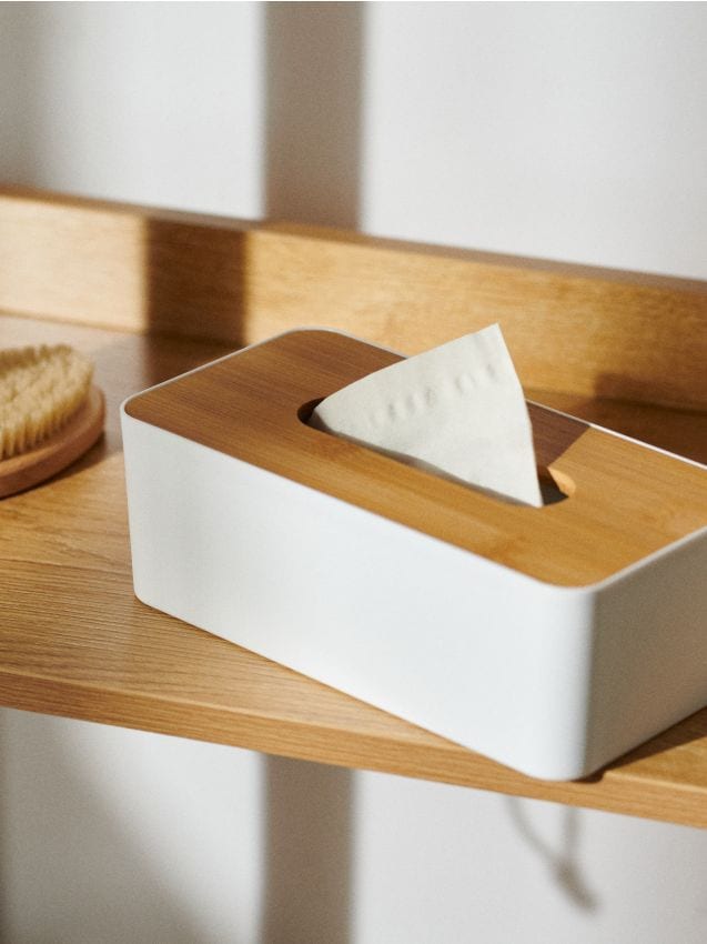 Sinsay - Cutie pentru șervețele cu capac - alb