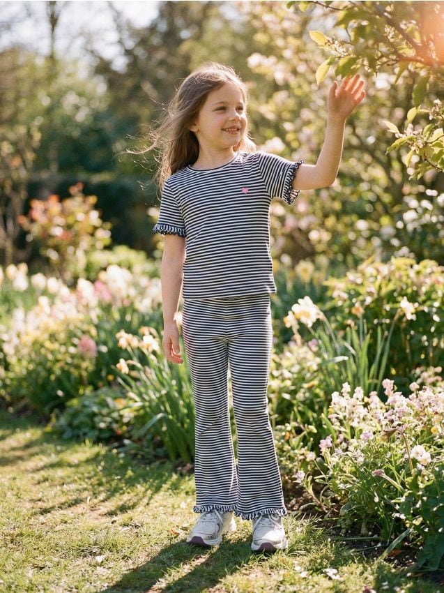 Sinsay - Bawełniany komplet: koszulka i spodnie - wielobarwny