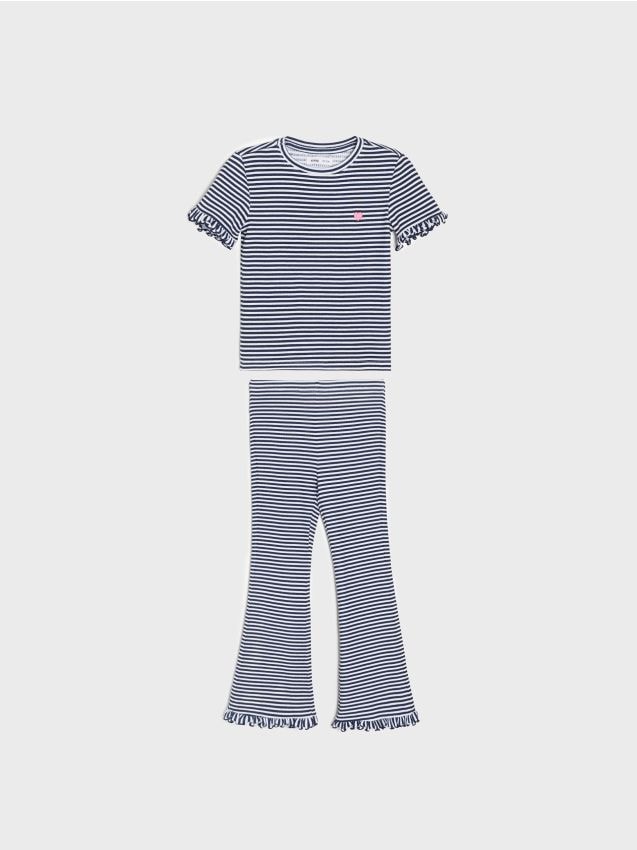 Sinsay - Set de tricou cu mânecă scurtă și pantaloni - multicolor