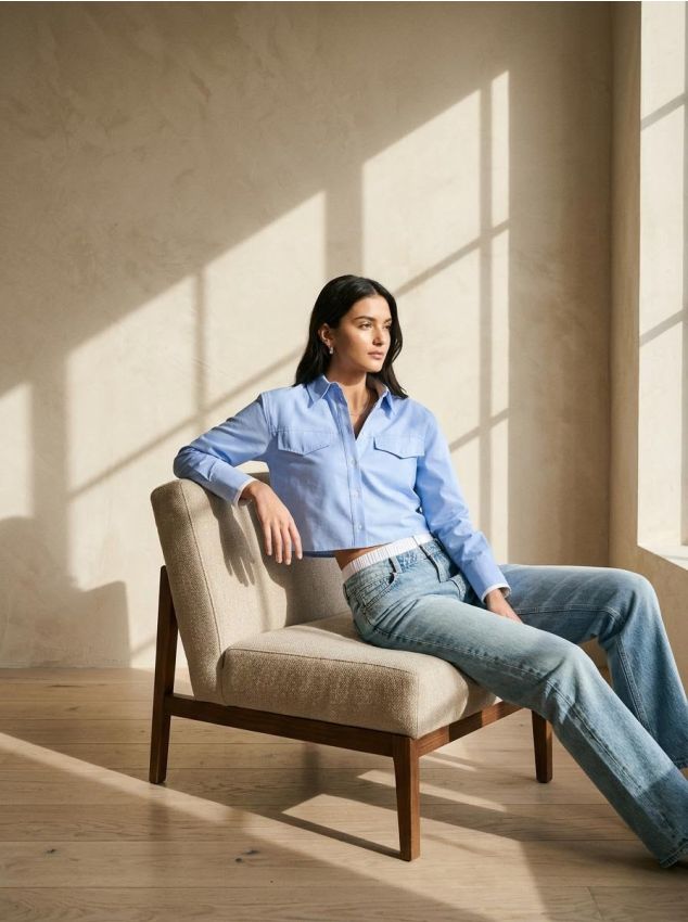 Sinsay - Camicia - blu pallido