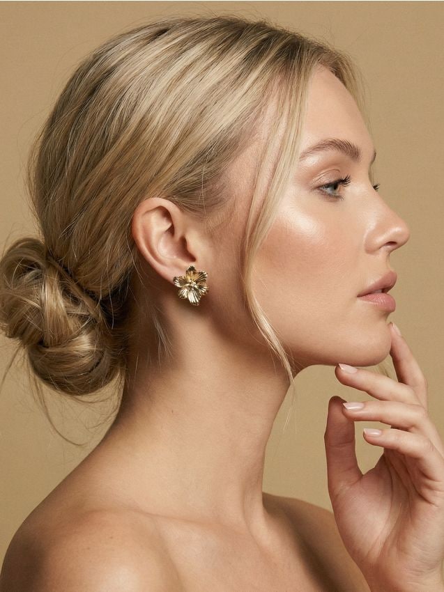Sinsay - Cercei În Formă De Flori - auriu