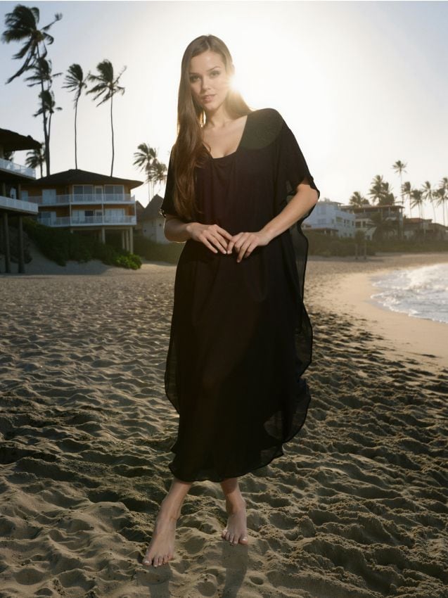 Sinsay - Poncho de plajă - negru