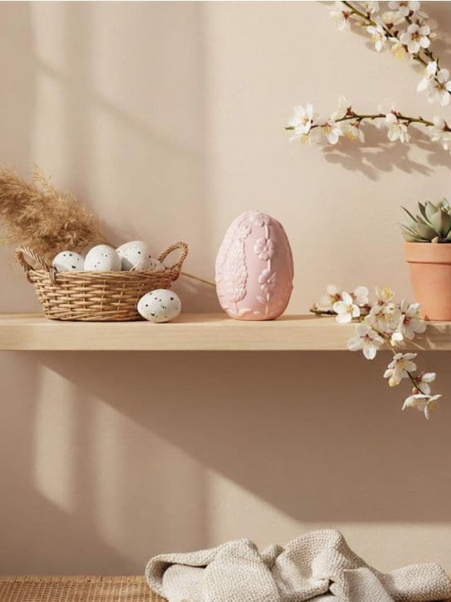 Sinsay - Ou decorativ de Paște cu model în relief - roz-pastel