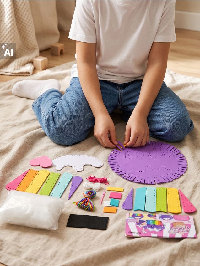 Sinsay - Set creativ pentru realizarea unei perne în formă de brioșă - multicolor