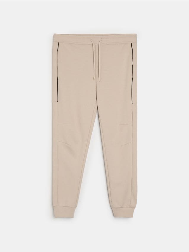 Sinsay - Pantaloni de trening tip jogger - bej