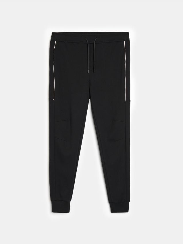 Sinsay - Pantaloni de trening tip jogger - negru