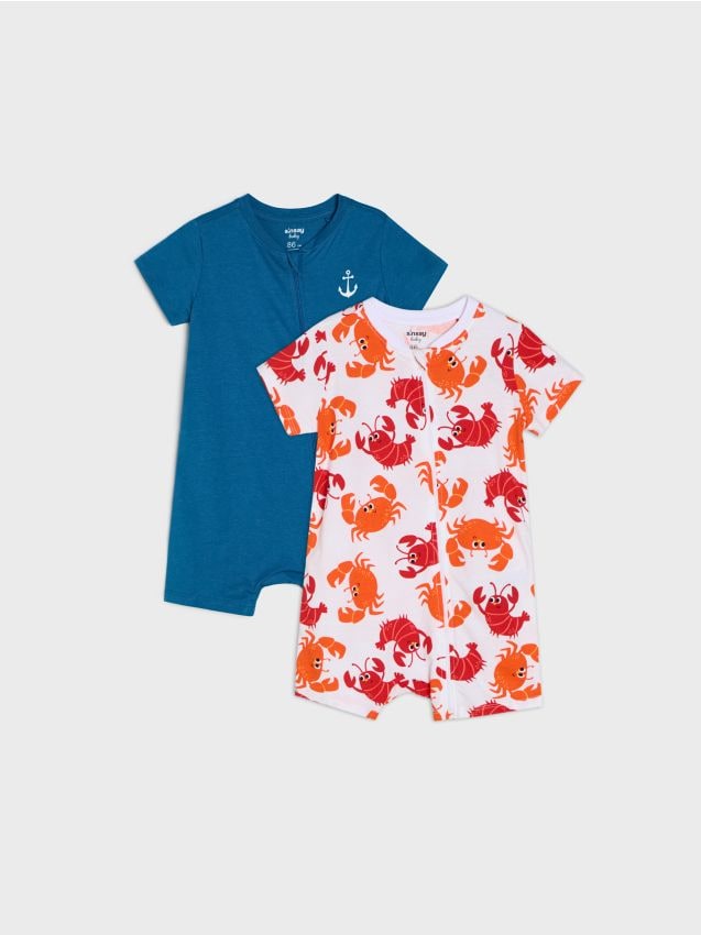 Sinsay - Salopetă de vară 2 pack - crem