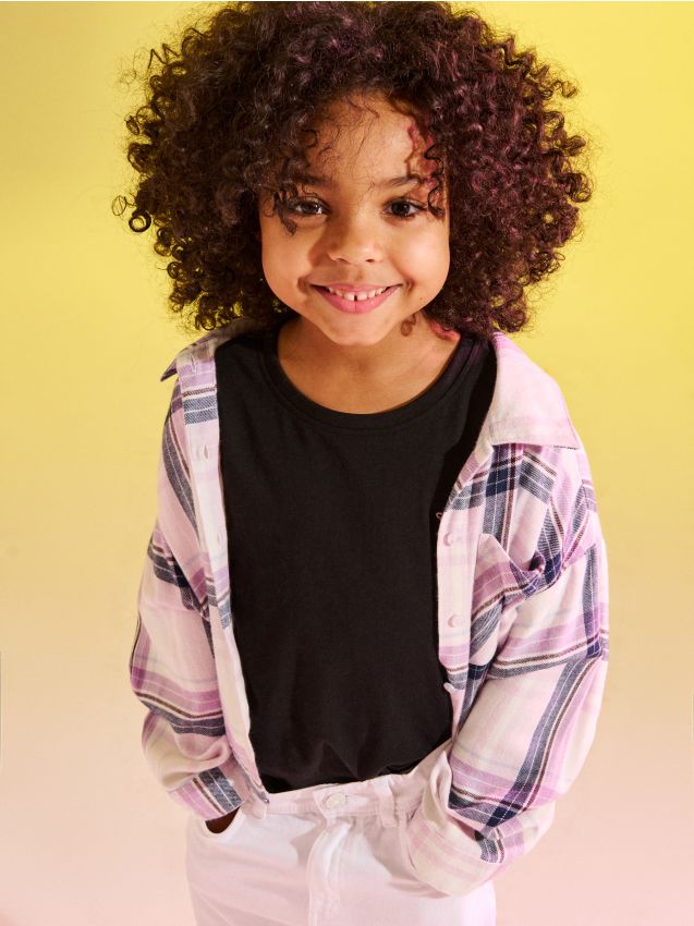 Sinsay - Cămașă din viscoză în carouri - multicolor