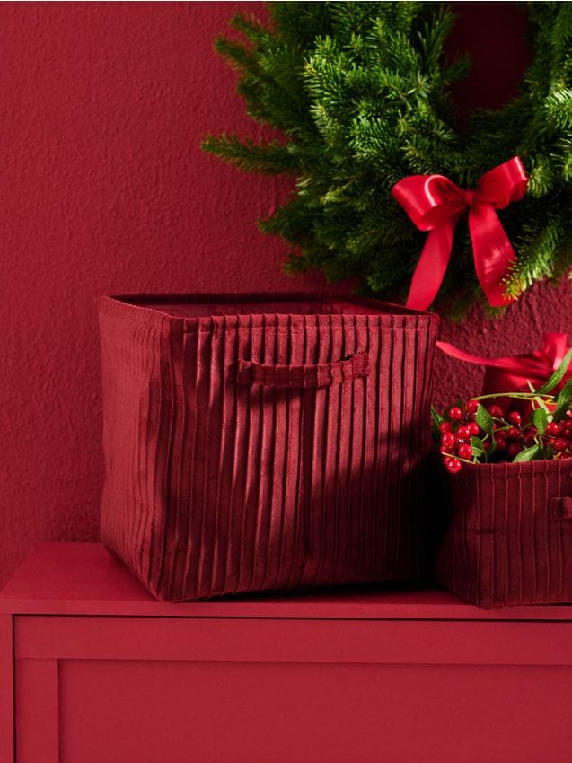 Sinsay - Úložný kôš - bordová