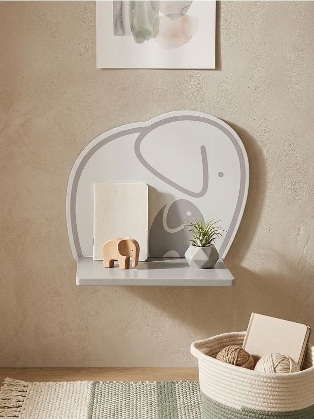 Sinsay - Policioară de perete metalică - gri deschis