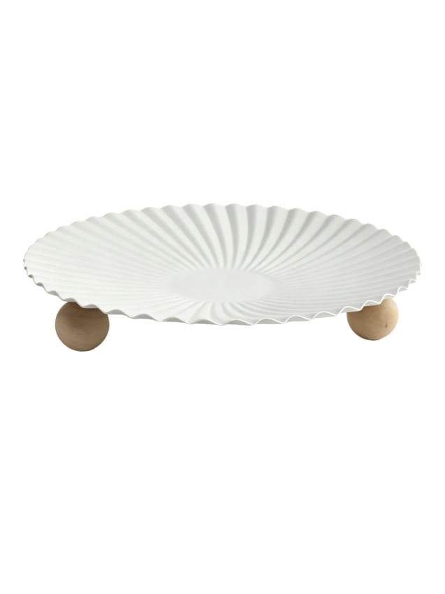 Sinsay - Tavă decorativă pe picioare - crem