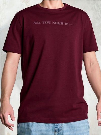 Βαμβακερό μπλουζάκι με σύνθημα