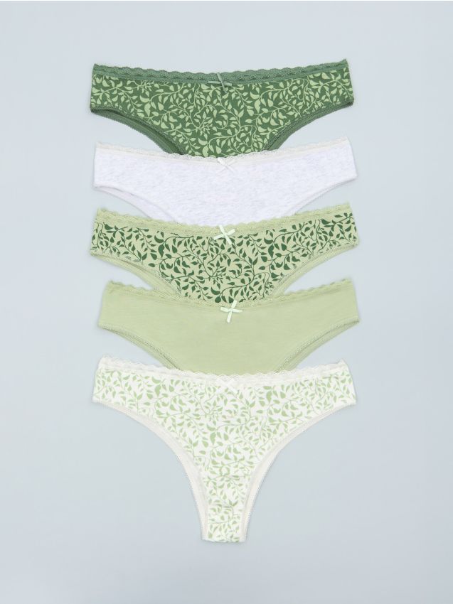 Majtki brazyliany 5 pack - SINSAY