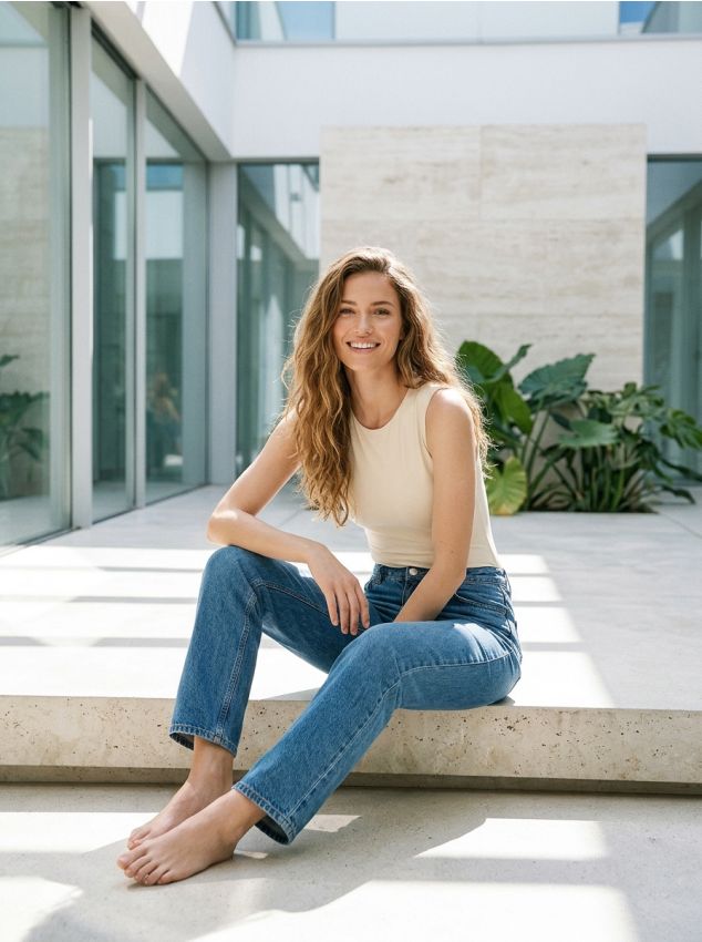 Sinsay - Body bez rękawów - kremowy