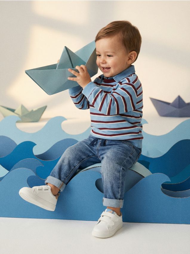 Sinsay - Hanorac din bumbac în dungi - multicolor