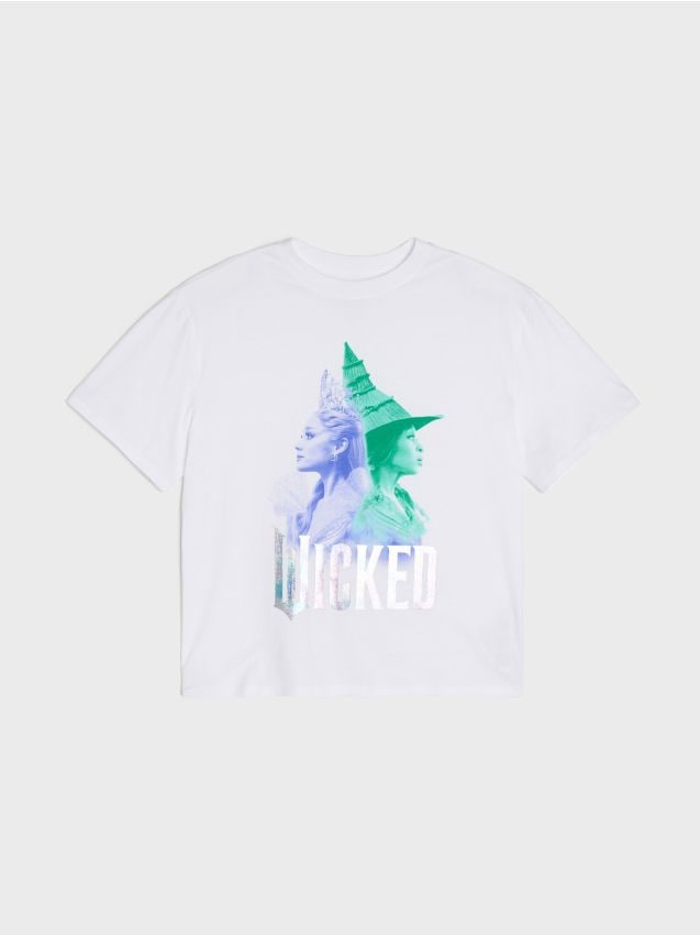 Sinsay - Pamučna majica s printom Wicked