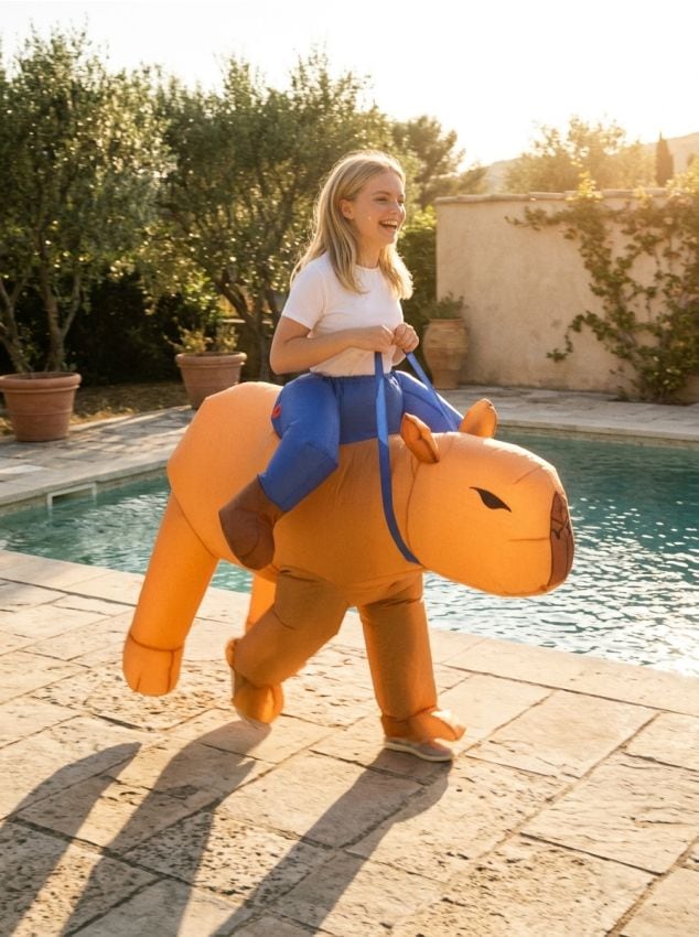 Sinsay - Costum gonflabil pentru adulți în formă de capibara - multicolor