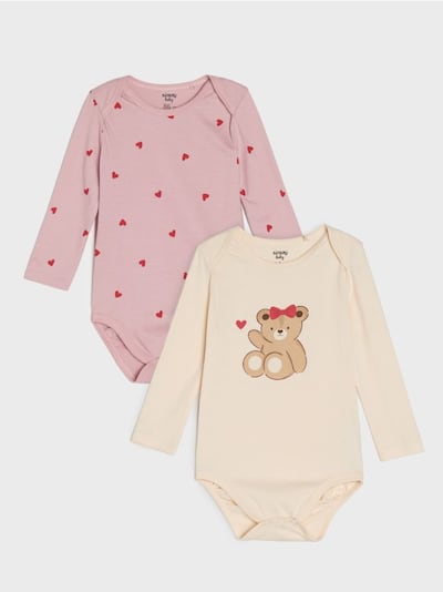 Бавовняні боді, 2 шт.