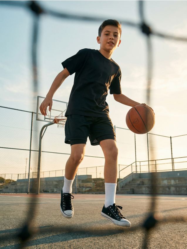 Sinsay - Pantaloni scurți sport Active - negru