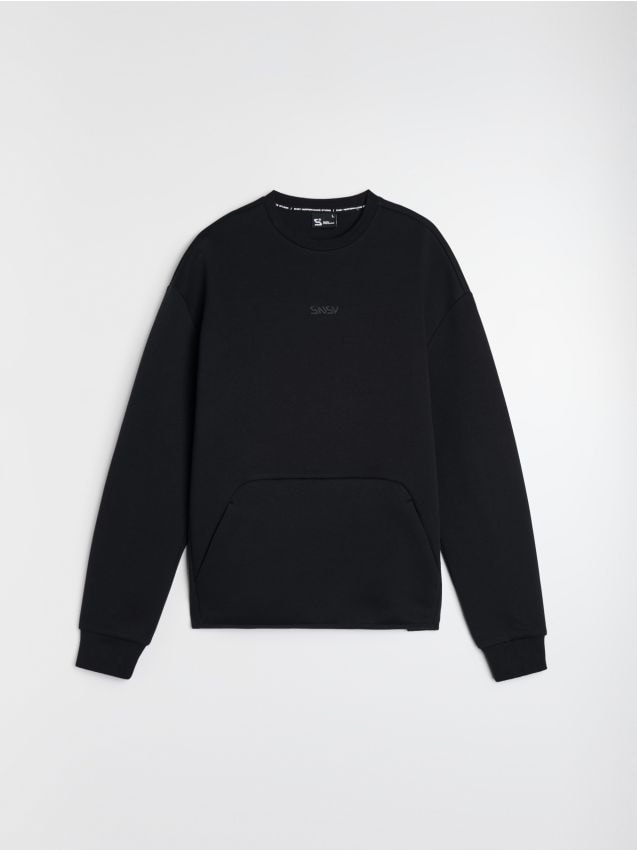 Sinsay - Bluza crewneck SNSY PERFORMANCE - czarny